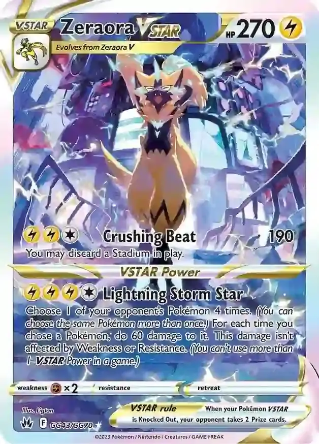 Zeraora VSTAR GG43 Normal