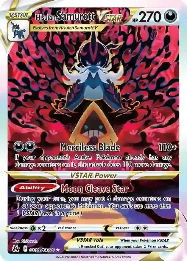 Hisuian Samurott VSTAR GG52 Normal