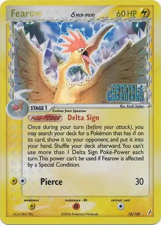 Fearow Reverse Holo 18 Normal