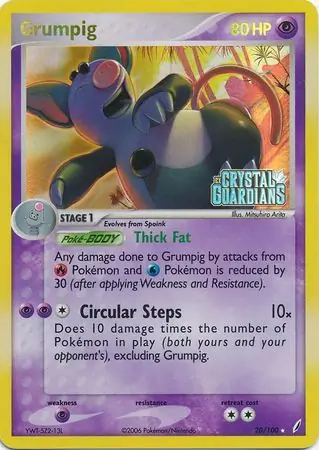 Grumpig Reverse Holo 20 Normal