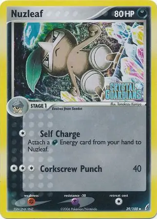 Nuzleaf Reverse Holo 39 Normal