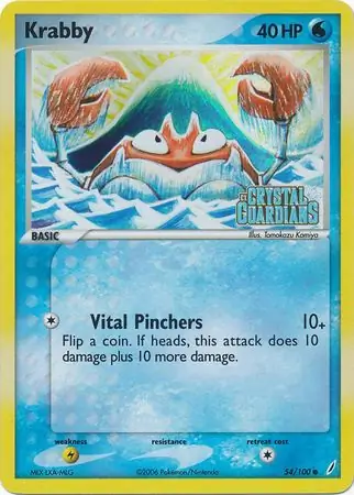 Krabby Reverse Holo 54 Normal