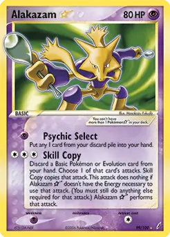 Alakazam Gold Star 99