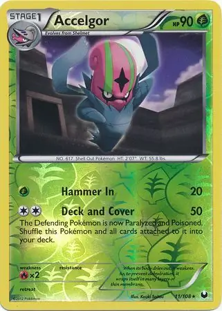 Accelgor Reverse Holo 11 Normal