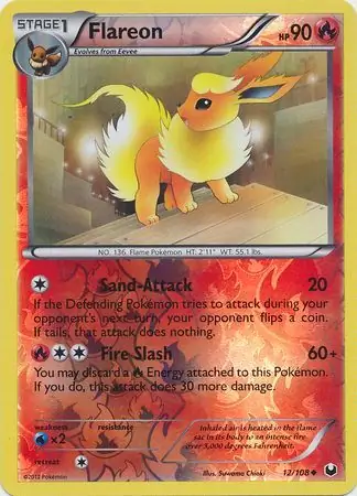 Flareon Reverse Holo 12 Normal