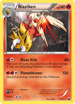 Blaziken Holo 17 Normal