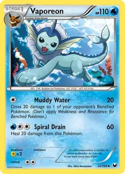 Vaporeon 25 Normal
