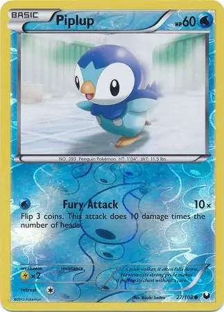 Piplup Reverse Holo 27 Normal