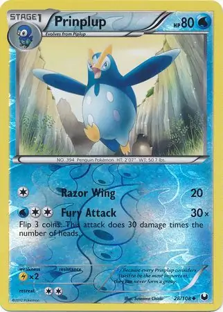 Prinplup Reverse Holo 28 Normal