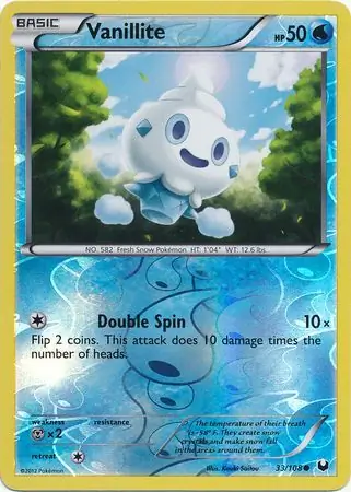 Vanillite Reverse Holo 33 Normal