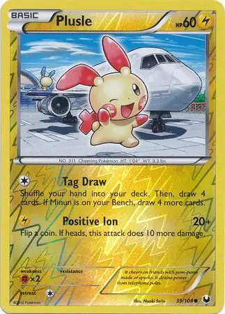 Plusle Reverse Holo 39 Normal