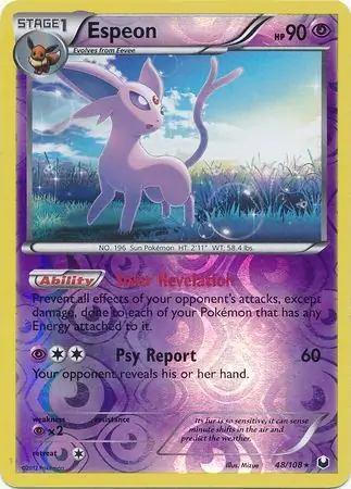 Espeon Reverse Holo 48 Normal