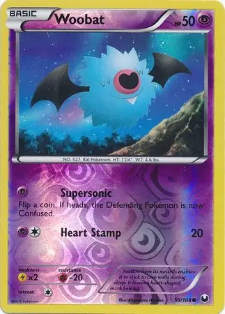 Woobat Reverse Holo 50 Normal