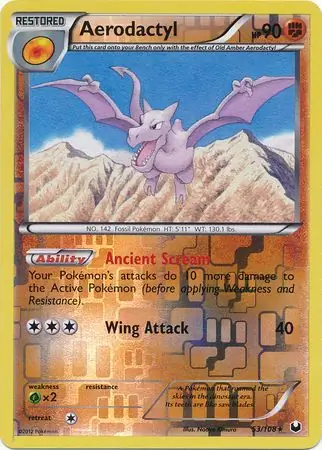 Aerodactyl Reverse Holo 53 Normal