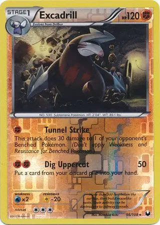 Excadrill Reverse Holo 56 Normal