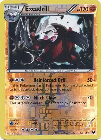 Excadrill Reverse Holo 57 Normal