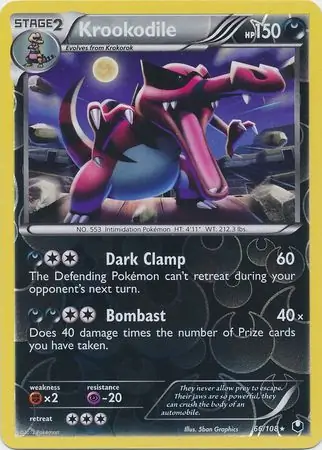 Krookodile Reverse Holo 66 Normal
