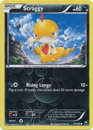 Scraggy Reverse Holo 67 Normal