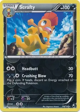 Scrafty Reverse Holo 68 Normal