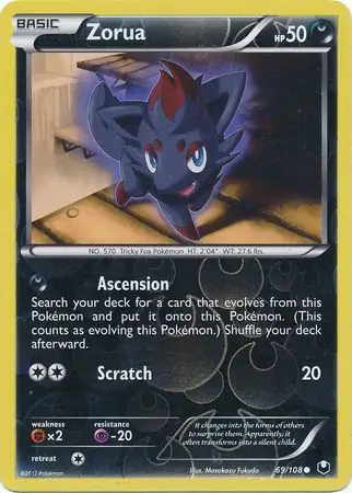Zorua Reverse Holo 69 Normal
