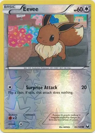 Eevee Reverse Holo 83 Normal