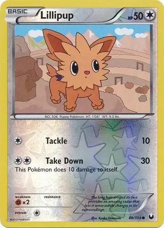 Lillipup Reverse Holo 86 Normal