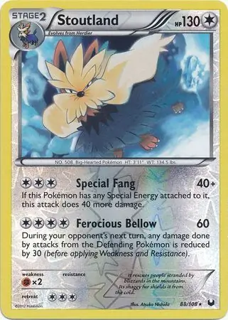 Stoutland Reverse Holo 88 Normal