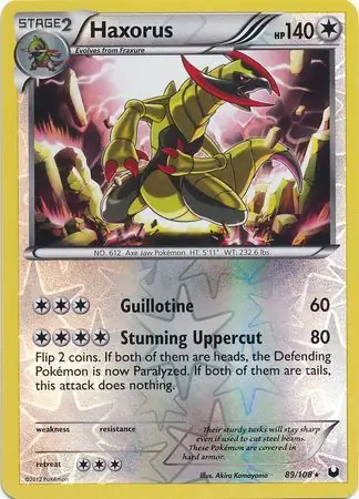 Haxorus Reverse Holo 89