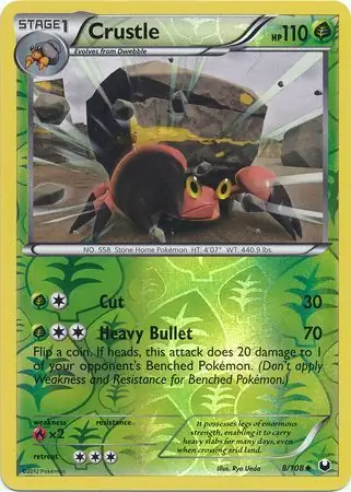 Crustle Reverse Holo 8 Normal