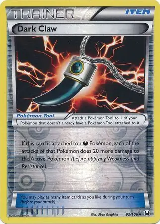 Dark Claw Reverse Holo 92