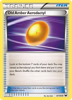 Old Amber Aerodactyl 97 Normal