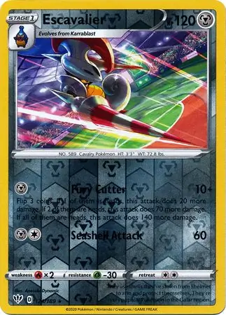 Escavalier Reverse Holo 124