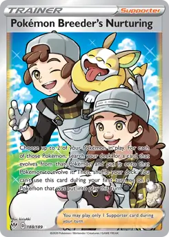 Full Art Pokemon Breeder's Nurturing 188