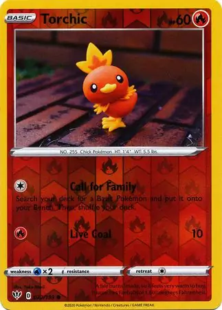 Torchic Reverse Holo 022 Normal