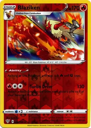 Blaziken Reverse Holo 024