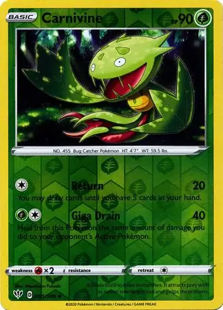 Carnivine Reverse Holo 005