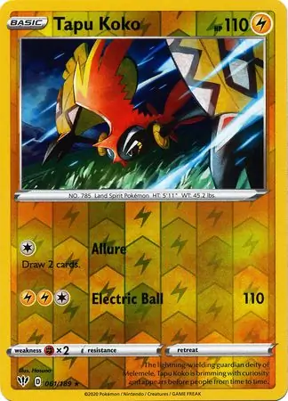 Tapu Koko Reverse Holo 061 Normal