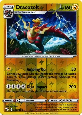Dracozolt Reverse Holo 065