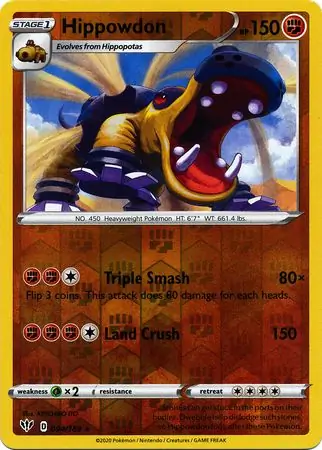 Hippowdon Reverse Holo 094