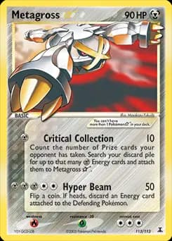 Metagross Gold Star 113 Normal