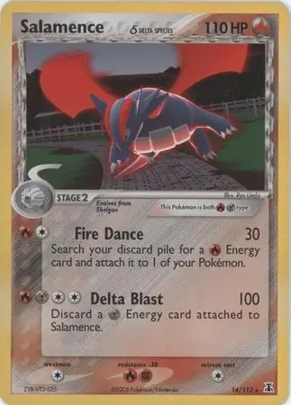 Salamence Reverse Holo 14 Normal