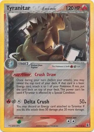 Tyranitar Reverse Holo 16