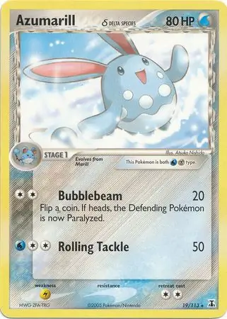Azumarill Reverse Holo 19