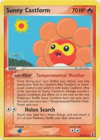 Sunny Castform Reverse Holo 31 Normal