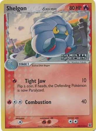 Shelgon Reverse Holo 53 Normal