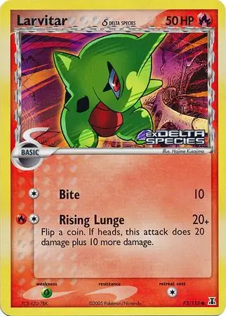Larvitar Reverse Holo 73 Normal