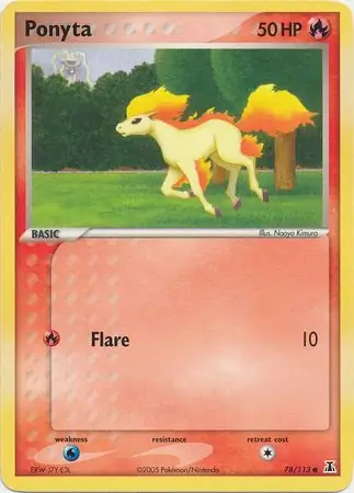 Ponyta Reverse Holo 78 Normal