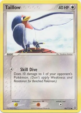 Taillow Reverse Holo 86 Normal