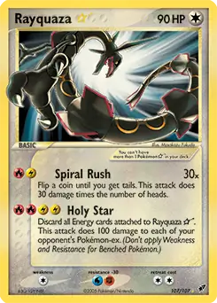 Rayquaza Gold Star 107 Normal