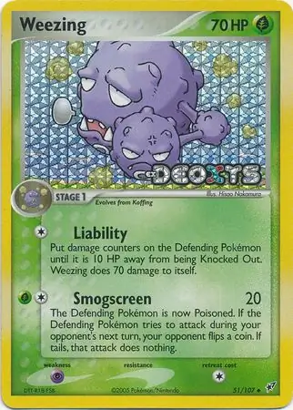 Weezing Reverse Holo 51